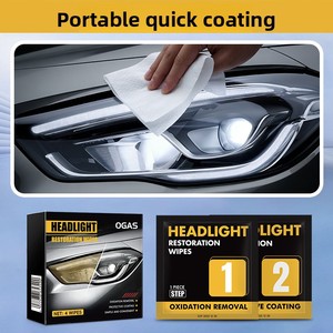 OGAS Kit de Nettoyage Humide pour <span class=keywords><strong>Phares</strong></span> – Élimine le Jaunissement et le Vieillissement des Abat-jour, Sans Meulage, Nettoyage, Placage, Protection Cristalline, Réparation 3490A - Product Image 2