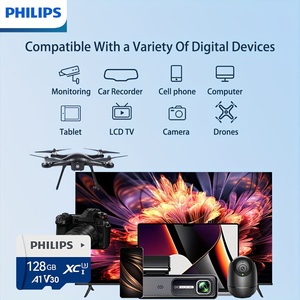 Tarjeta Philips TF 8GB 16GB 32GB 64GB 128GB Class10 V30 U3 tarjeta de memoria de teléfono móvil de alta capacidad cámara de vigilancia grabadora de coche - Product Image 5
