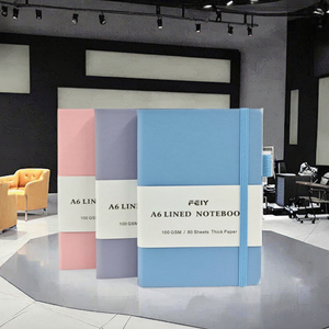 Chất lượng cao tùy chỉnh da A6 bìa cứng máy tính xách tay với may ràng buộc biểu tượng tùy chỉnh chủ bút Tạp Chí - Product Image 3