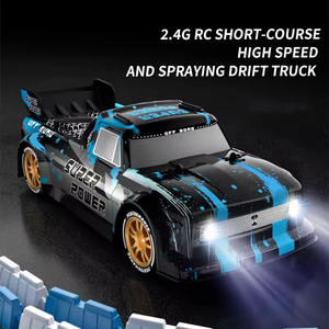 高速2.4G 4x4 <span class=keywords><strong>RC</strong></span>ドリフトカーショートトラックリモコンレーシングカースプレーと照明付き子供用リモコンカー玩具 - Product Image 2