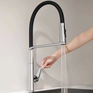 Robinet de cuisine en laiton à poignée unique moderne à montage sur pont mitigeur de lavabo en céramique à trou unique à induction sans contact dernier cri eau froide - Product Image 3