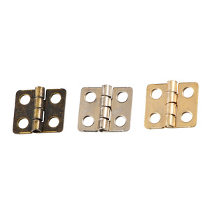Charnière en métal de type H 12x13mm, plaqué bronze jaune argenté, pour boîte cadeau, artisanat, quincaillerie de bagages - Product Image 5