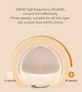 Cepillo de Limpieza Facial Eléctrico de Silicona con Masaje Térmico y Exfoliantes, Impermeable, Enchufe del Reino Unido - Producto de Cuidado Personal de Lujo - Product Image 4