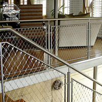 Filet en acier inoxydable pour garde-corps d'escalier, filet de sécurité anti-chute pour la protection des balustrades d'escalier intérieures/extérieures