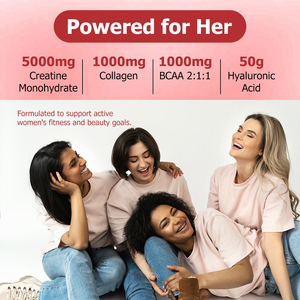 Creatina Personalizada OEM para Mujeres en Gomitas 5000 MG, Colágeno, BCAA, Ácido Hialurónico, Mejora la Piel, Promueve el Crecimiento del Cabello y Uñas - Product Image 5