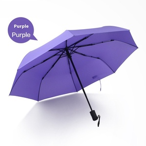 <span class=keywords><strong>Parapluie</strong></span> d'affaires pliant semi-automatique hommes femmes couleur unie coupe-vent étanche à la pluie publicité <span class=keywords><strong>parapluie</strong></span> Logo impression en gros - Product Image 6
