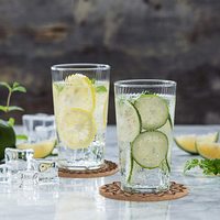 Sous-verres ronds en liège naturel avec support en métal, ensemble de sous-verres épais pour boissons froides, verres à vin, tasses, mugs