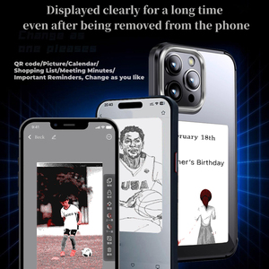 Diy Smart Nfc Ink Screen Funda para teléfono móvil 3,2 pulgadas Ink Phone Case Edit Display Nfc Phone Case para <span class=keywords><strong>Iphone</strong></span> <span class=keywords><strong>13</strong></span> <span class=keywords><strong>14</strong></span> 15 <span class=keywords><strong>Pro</strong></span> <span class=keywords><strong>Max</strong></span> Cover - Product Image 3