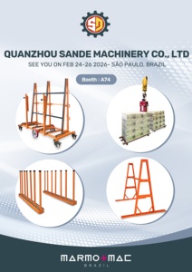 ชั้นวางแผ่นหินแกรนิตเหล็กปรับระดับได้ SANDE ขายดี ชั้นวางกระเบื้อง ชั้นวางโชว์หิน สำหรับจัดเก็บและจัดแสดง - Product Image 2