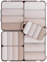 Ensemble de cubes de compression pliables pour les voyages, légers, durables, économiseurs d'espace, organiseurs de valises, sacs de rangement
