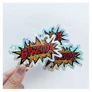 Custom Die Cut Promotional Waterproof <strong>Sticker</strong> Label Reflective <strong>Sticker</strong> Printing <strong>Logo</strong> Pvc Self-Adhesive Holographic <strong>Sticker</strong> - Product Image 3