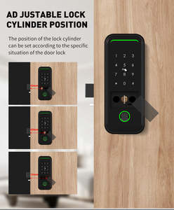 กุญแจล็อคประ<span class=keywords><strong>ต</strong></span>ูอัจฉริยะ<span class=keywords><strong>แบ</strong></span>บไร้กุญแจ ระบบไฟฟ้า สำหรับภายนอกอาคาร กันน้ำ รองรับลายนิ้วมือ ควบคุมผ่านแอป Tuya WiFi และ TTLock พร้อมรหัสผ่าน - Product Image 2