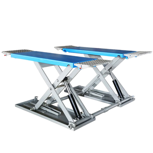 Elevador <span class=keywords><strong>de</strong></span> Tijera Hidráulico Eléctrico <span class=keywords><strong>de</strong></span> Dos Postes y Doble Cilindro con Certificación CE, 3500 kg, para Uso en Talleres Automotrices - Product Image 2