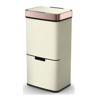 Poubelle rectangulaire à détecteur de mouvement