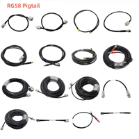 Câble coaxial blindé RG58 A/U en vrac, 50 Ohms, pour antenne radio, routeur Wi-Fi, extension de signal RF
