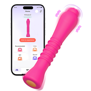 女性向けGスポット刺激ローズ型セックストイ、加熱機能付き、9種類の振動周波数、USB充電式、防水 - Product Image 1