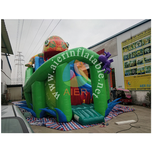 Tùy chỉnh <span class=keywords><strong>Inflatable</strong></span> tắc kè hoa lớn trượt bơm hơi cho người lớn - Product Image 3
