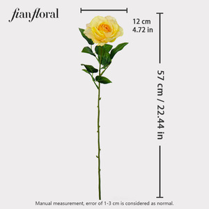 Rami <span class=keywords><strong>di</strong></span> Rose Artificiali a Stelo Lungo con Testa Grande, Lussuosi per Decorazioni Matrimoni, Festa della Mamma, Natale, Casa e Hotel - Product Image 1