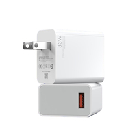Pengisi Daya Cepat Model Terbaru 33W Colokan US EU dengan Kabel Lipat Retractable QC3.0 - Multi Port USB Pengisi Daya Ponsel Grosir