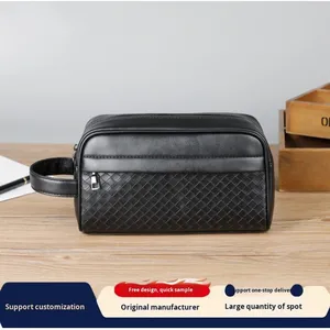 Borsa da <span class=keywords><strong>uomo</strong></span> a <span class=keywords><strong>tracolla</strong></span> a spalla singola di alta qualità per telefono da lavoro Multi-tascabile <span class=keywords><strong>pochette</strong></span> resistente all'usura - Product Image 4