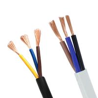 EN 50525/2-11 60227 IEC 56 H03V2V2-F kabel listrik terisolasi PVC fleksibel tembaga 2/3/4 inti kawat bangunan