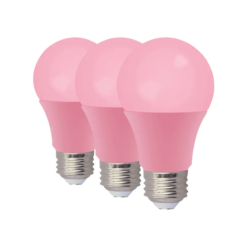 Lampadina rosa Worbest lampadina a LED rosa Neon CUL 6W A19 E26 lampadina a risparmio energetico per esterni camera da letto veranda lampada da scrivania