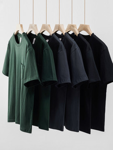 T-shirt da uomo tinta unita <span class=keywords><strong>con</strong></span> tasche, 230 g/m², oversize, vintage, all'ingrosso, personalizzabile, 100% cotone, estiva, neutra, <span class=keywords><strong>con</strong></span> tasca - Product Image 6