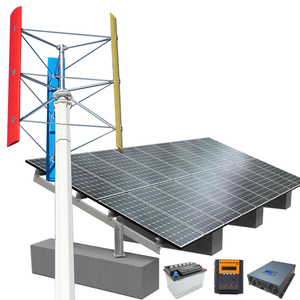 Solution de Génération d'Énergie Hybride Solaire-Eolienne Hors Réseau 5KW Monocristalline MPPT avec Batterie Lithium-Ion, Sortie 240V, Faible Coût d'Équipement (<span class=keywords><strong>LCOE</strong></span>) - Product Image 1