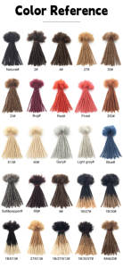 Poils brésiliens non transformés # Bug 0.6cm d'épaisseur Dreadlock court Crochet Locs Cheveux humains <span class=keywords><strong>Dread</strong></span> Locks Extensions Tressage - Product Image 3