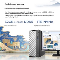 Gloednieuwe, op voorraad Lenovo Ruitian 80 zakelijke desktopcomputers met I3/i5/i7 processors en een breed scala aan poorten 15L