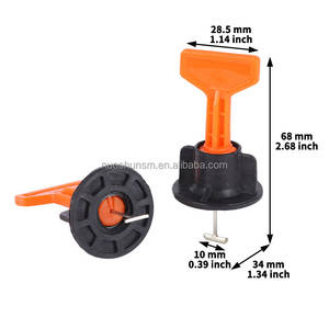 Kit de système de nivellement de carreaux 50 pcs noir vis t-lock nivellement de carreaux pour localisateur de mur en céramique - Product Image 6
