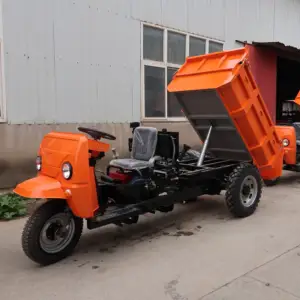 矿山工地谷物混凝土运输设备柴油发动机三轮车出售