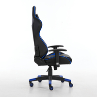 Silla de Computadora de Cuero Cómoda para Juegos con Reposabrazos 2D, Espuma de Alta Densidad y Soporte Ajustable, Silla para Juegos de PC
