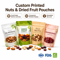 Sachets refermables en aluminium de qualité alimentaire avec fermeture éclair pour l'emballage de snacks, café et noix - Vente en gros
