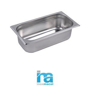 Bac alimentaire GN 1/3 en acier inoxydable 18/10, 32,5 × 17,5 × 10 h cm, 642 g Inox Inox Macel - Product Image 4