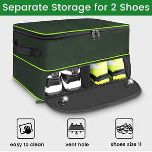 Waterproof Golf Trunk Organizer <b>Storage</b> with Separate Compartment Car <b>Storage</b> with 5 Separate Ventilated Compartment - Product Image 3