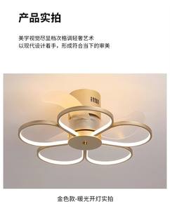 <30dB Ultra Quiet <b>Ceiling</b> <b>Fan</b> with Petal Design, Smart APP/Remote Control, 6-Speed Dimmable <b>LED</b>, Energy Saving DC Motor - Product Image 6