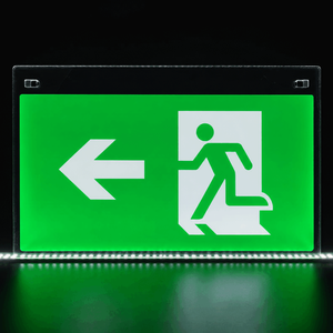 Vibration-Proof <b>Fire</b> Safety Guide Board with High-Clarity Acrylic LGP for Emergency Evacuation Direction Signs - Product Image 1