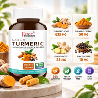 Complément Premium Shecome Curcuma Curcumine avec Extrait de Poivre Noir pour la Santé des Articulations – Capsules de Curcuma Curcumine pour Adultes