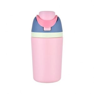 Bouteille d'eau isotherme portable en acier inoxydable de 12 oz, sans BPA, écologique, pour enfants, camping, sport - Product Image 2