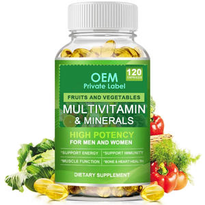 OEM Multivitaminas Minerales Softgel Cápsulas con <span class=keywords><strong>complejo</strong></span> <span class=keywords><strong>B</strong></span> Calcio Magnesio Suplemento de zinc Soporte Energía Función muscular - Product Image 1