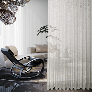 Sang trọng cổ điển phong cách Châu Âu rèm cửa vải tùy chỉnh Bohemian hình Học Lãng Mạn hoa lưới xếp li sọc nhà khách sạn cafe - Product Image 4