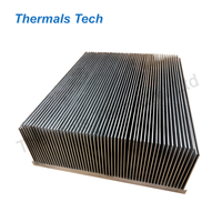 Dissipateur thermique à ailettes en aluminium de petite taille 100x60mm pour le refroidissement UPS 1200W
