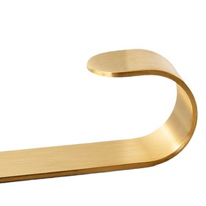 Brass <b>Wall</b> Hooks Rectangle Shape 3kg Load Capacity <b>Wall</b> Mounted For Entryway Door <b>Coat</b> <b>Rack</b> Hook Textured Brass Color - Product Image 5