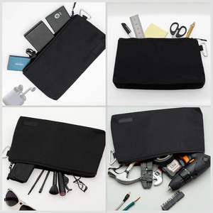 <span class=keywords><strong>2</strong></span> Gói Cao Cấp Tái Sử Dụng Công Cụ <span class=keywords><strong>Pouch</strong></span> Phong Cách Giản Dị Dây Kéo Túi Với Túi Bên Trong Xách Tay Bền Đa Năng Lưu Trữ <span class=keywords><strong>Pouch</strong></span> - Product Image 4