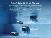 Pembersih Kolam Renang Robotik Pintar Wifi, Dapat Memanjat Dinding, Membersihkan Lantai, Dinding, dan Garis Air Secara Otomatis
