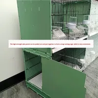 Nouvelles cages d'élevage pour oiseaux en métal avec connexion étanche pour canaris, moineaux gris, pinsons dorés et oiseaux de compagnie Hibiscus