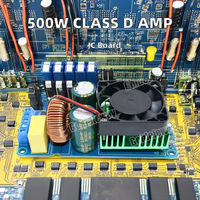 Amplificateur linéaire numérique monocanal HIFI Power IRS2092S 500W Classe D pour systèmes de sonorisation de scène