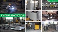 Casa Prefabricada Modular Tipo K, Oficina en Sitio, Alojamiento, Precio de Fábrica, Construcción Temporal y Casa Modular