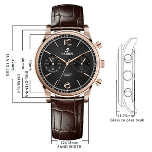 นาฬิกา MIYOTA <span class=keywords><strong>6S21</strong></span> โครโนกราฟ ขนาด 40 มม. ตัวเรือนสแตนเลส กระจกแซฟไฟร์ กันน้ำ 10 ATM นาฬิกาแบบกำหนดเองสำหรับผู้ชาย - Product Image 3